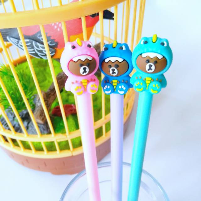 

Pulpen Brown Costum Dino