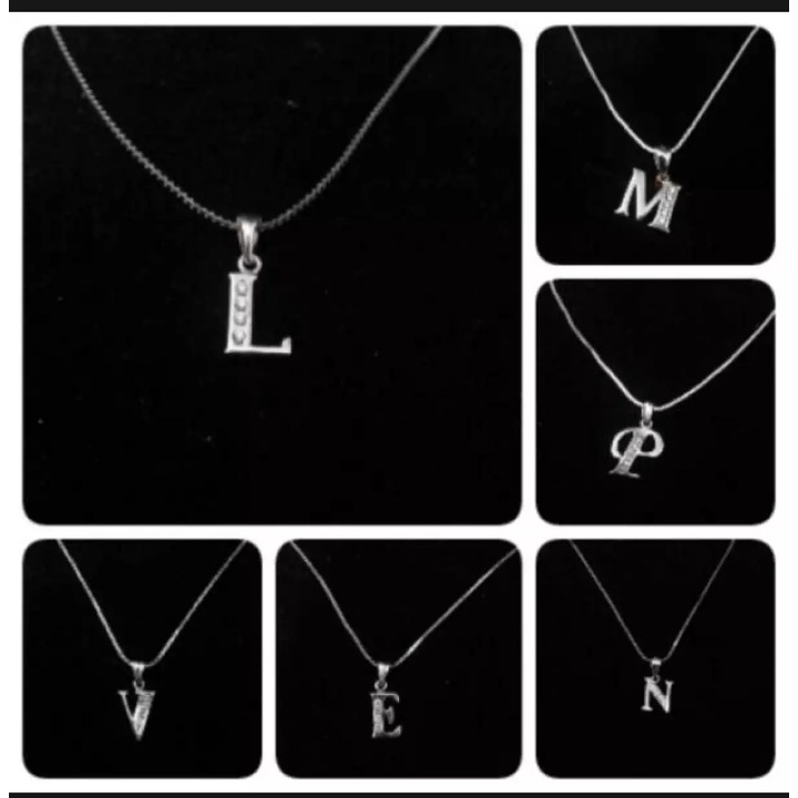 PROMO Kalung abjad Terlaris Wanita A sampai Z