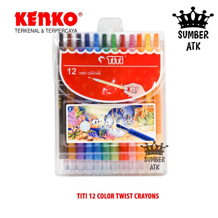 

Wow Twist Crayon Kenko 12 Color Panjang Twist Crayon ( Pvc Bag ) Titi Trendi