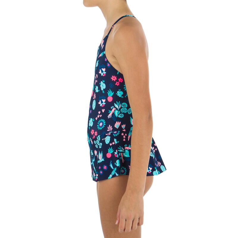 Decathlon NABAIJI One-piece swimming skirt swimsuit Lila All Omi - Navy - 8577179