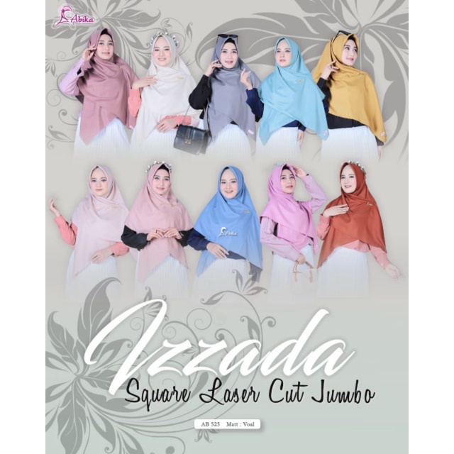 IZZADA SQUARE JUMBO BY ABIKA HIJAB AB 525