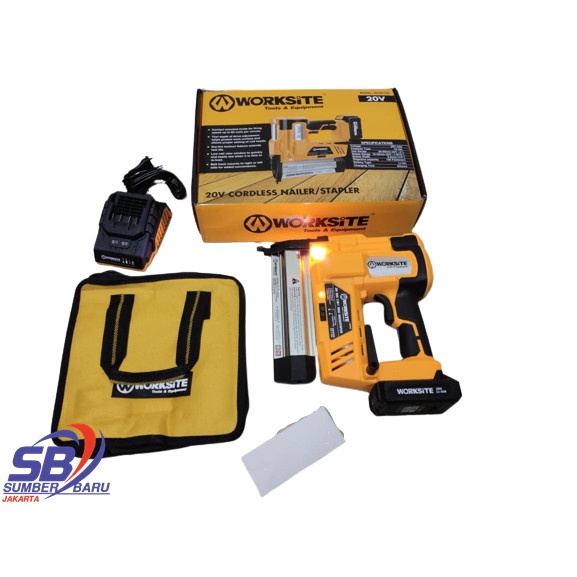 

GA18 Air Nailer Gun Staples Angin Pneumatic Stapler 2 Fungsi Worksite SBJ