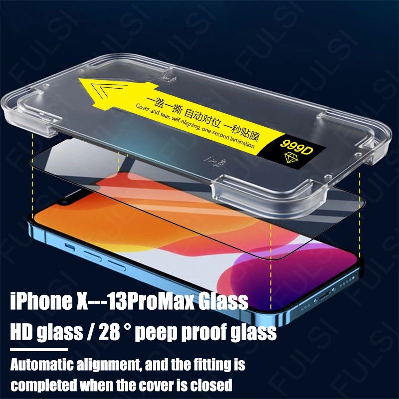 GORILLA TEMPERED GLASS SCREEN PROTECTOR ANTI SPY PRIVACY / CLEAR GLOSSY - FOR IPHONE 7 7+ 8 8+ SE 2 X XS XR XS MAX 11 12 13 14 PRO MAX 14+ PLUS