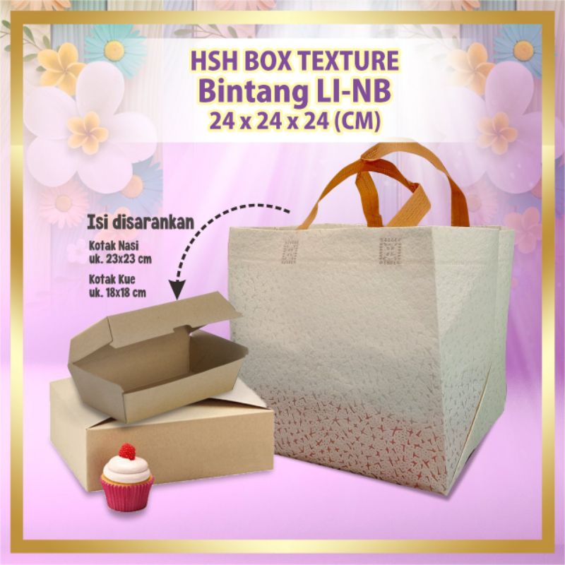 

Goodie Bag Tas Spunbond 3D Premium Kotak Nasi 24 × 24 23 x 23 22 × 22 cm Hajatan Nikahan Souvenir Lebaran Tas Berkat Tas Hantaran