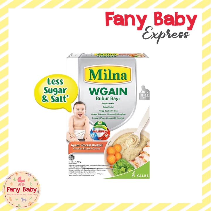 MILNA WGAIN 6+ / 8+ BUBUR CEREAL BAYI