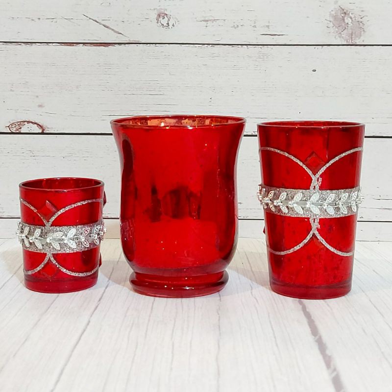 RED GLASS SET