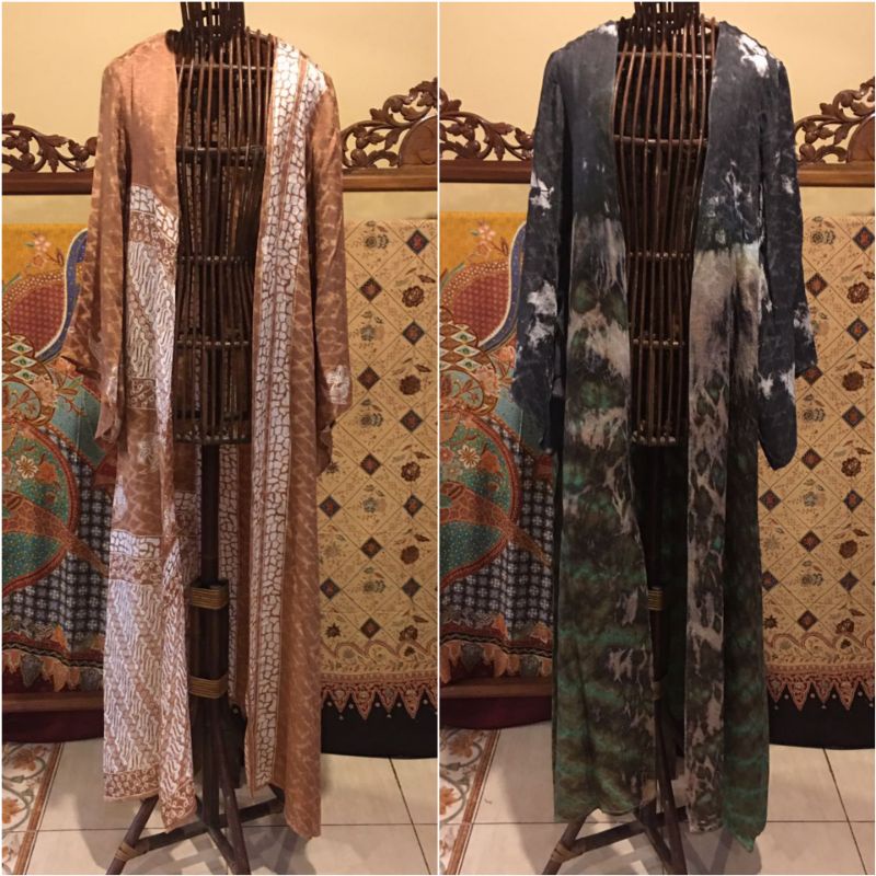 Long Cardigan Tenun Viscos by Dian Pelangi LIMITED EDITION Outer Cardi Bolero Cape Batik Casual Form