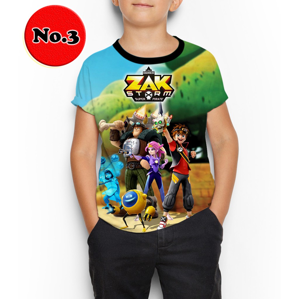 KAOS ZAK STORM 3 SERIAL TV KARTUN ANAK BAJU ANAK