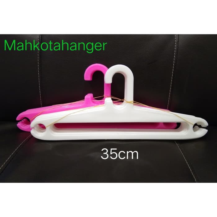 Hanger Plastik 14 Inch | Gantungan baju plastik elastis