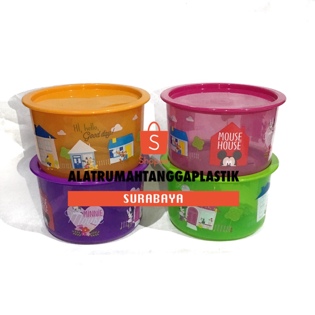 1pc Toples Calista Odate 0.5kg / Toples Plastik Gambar Disney /Sealware Plastik Serbaguna / Toples D