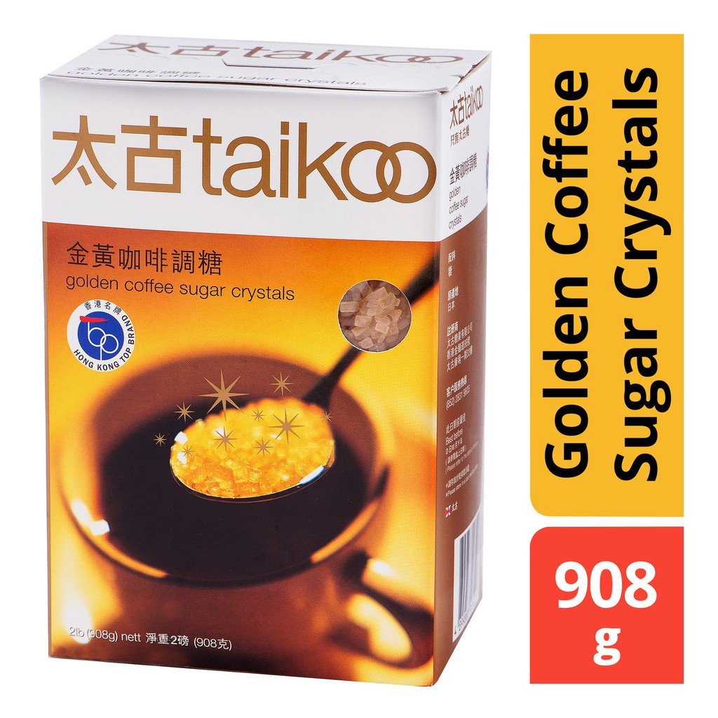

Taikoo Golden Coffee Sugar Crystals 908g - Gula Kristal