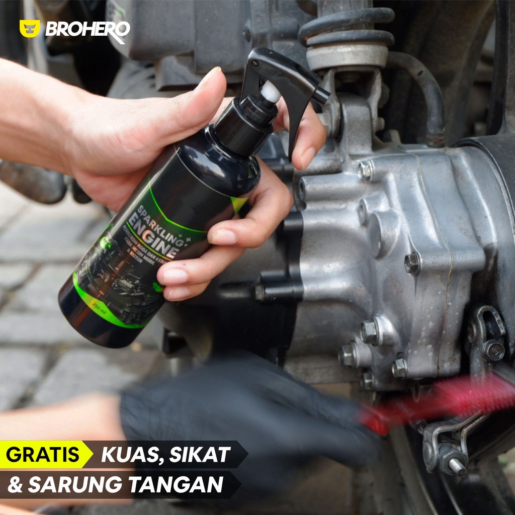 Pembersih Mesin Motor Mobil / Engine Degreaser Untuk Kerak Karat &amp; oli by Brohero