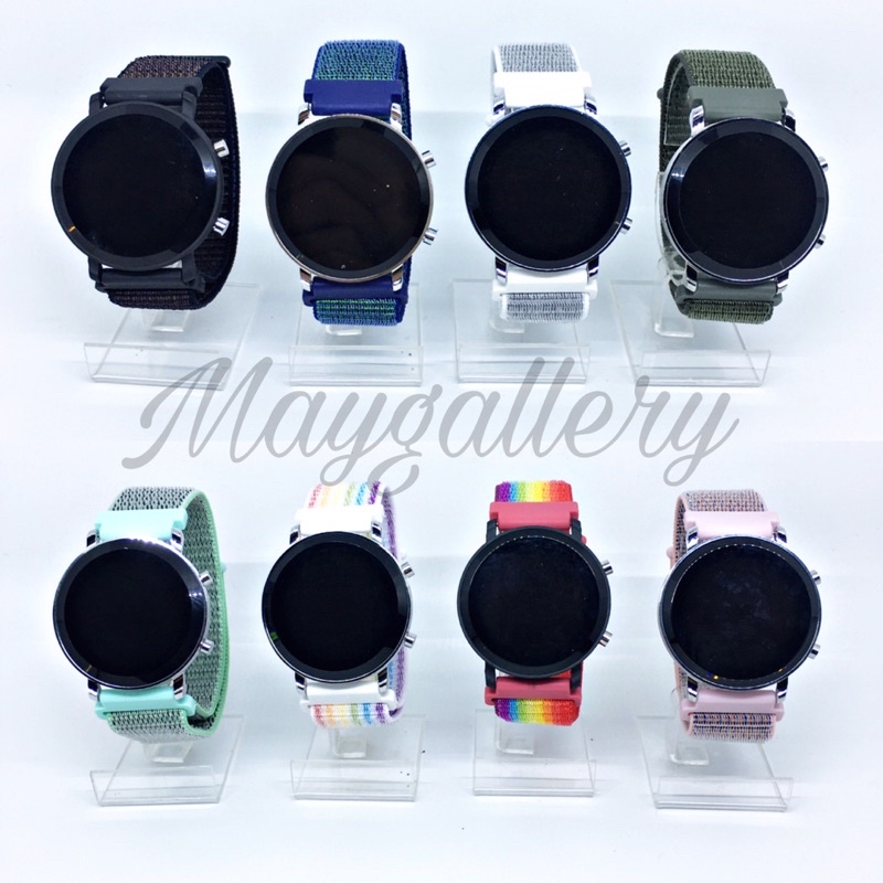 Jam Tangan Led Watch Kanvas (Free Gift)