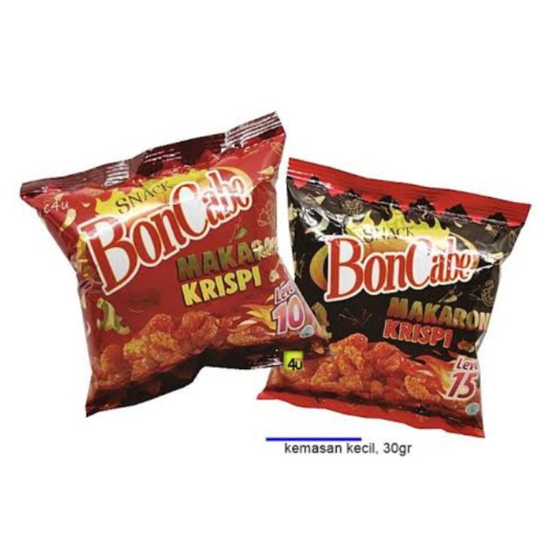 

Snack Bon Cabe Makaroni BonCabe 30 gr Level 10 Level 15 (Paket ISI 10 PCS)