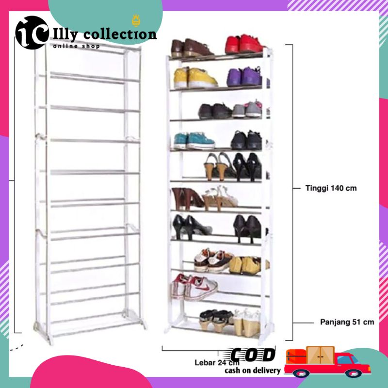 Rak Sepatu Serbaguna 10 Susun Amazing shoes Rack