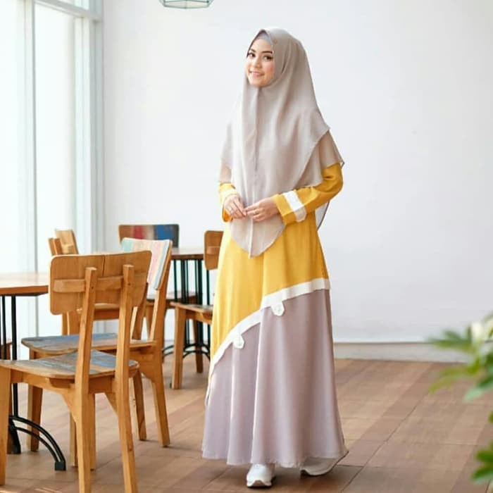 REALPICT SET GAMIS SYARI BAJU MUSLIMAH PESTA MEWAH CANTIK TILE BORDIR BROKAT 3D GLITTER JUMBO KHIMAR