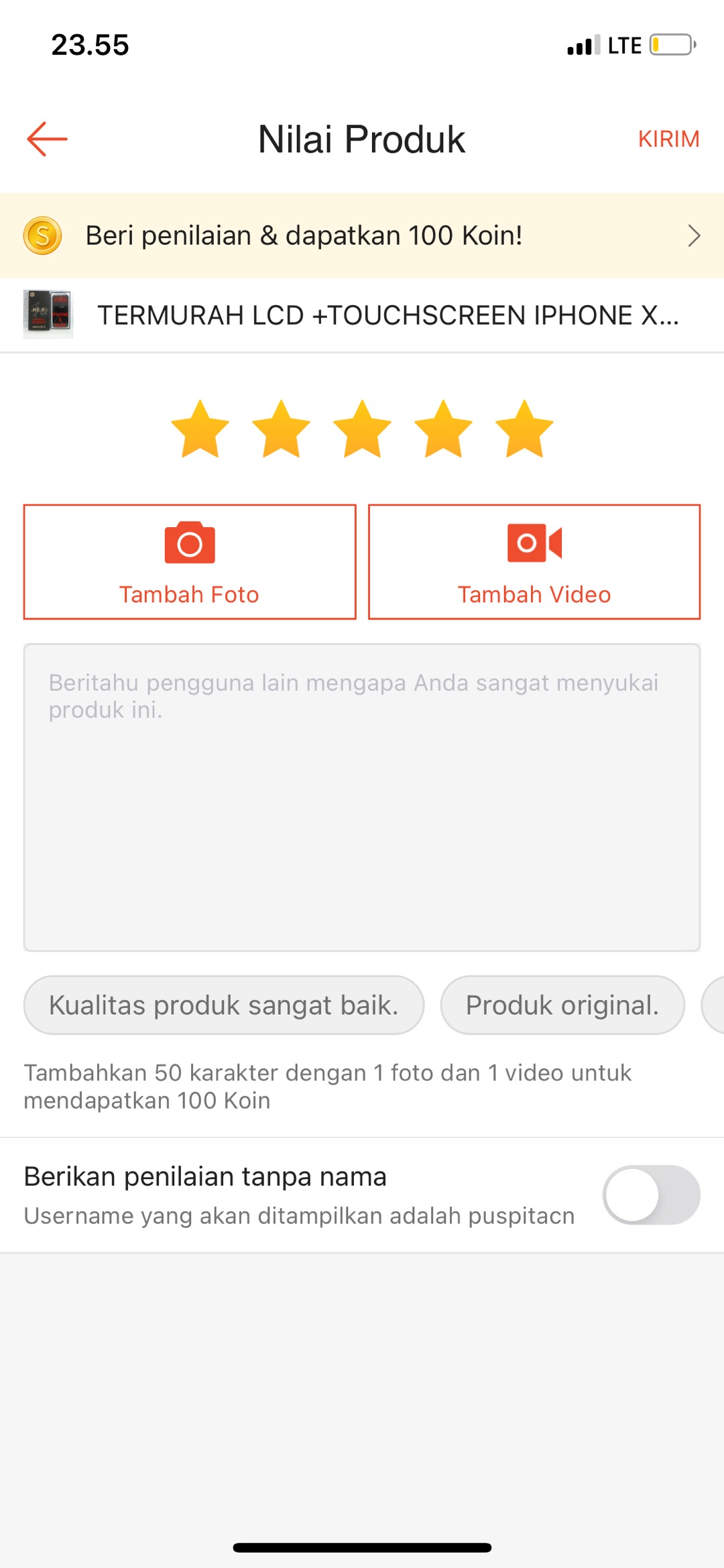 TERMURAH LCD +TOUCHSCREEN IPHONE X ORI HX OLED SCREEN