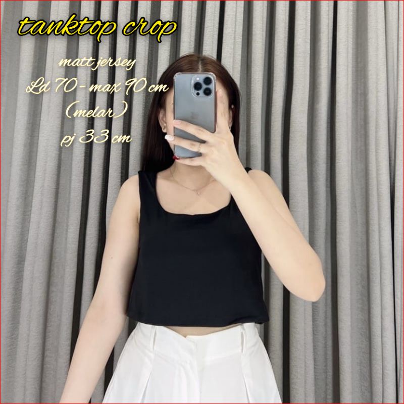 tanktop crop atasan wanita