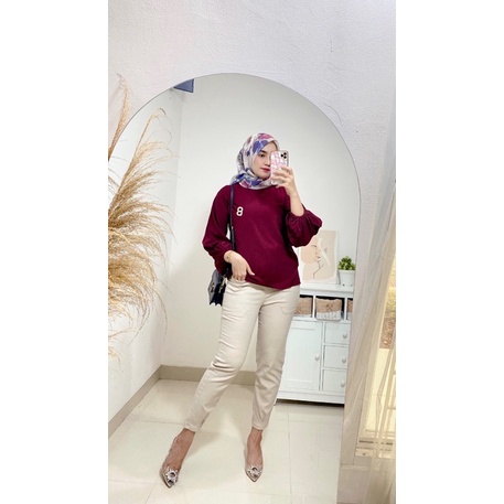 Pocket twill pants / celana twill cubit / celana katun / celana kantor / celana chinos wanita