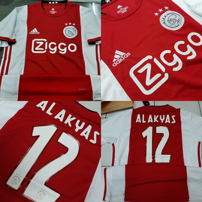 Jual JERSEY BAJU BOLA AJAX AMSTERDAM HOME 19/20 + NAMESET OFFICIAL