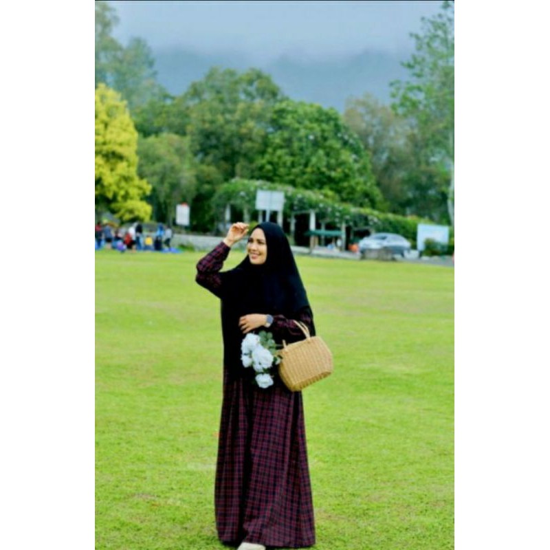 Jual gamis by HijabKayuni ,ASHALINA Dress By HijabKayuni original 100%