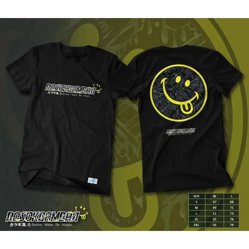 Kaos Rosok gambar original ( bonus stiker )