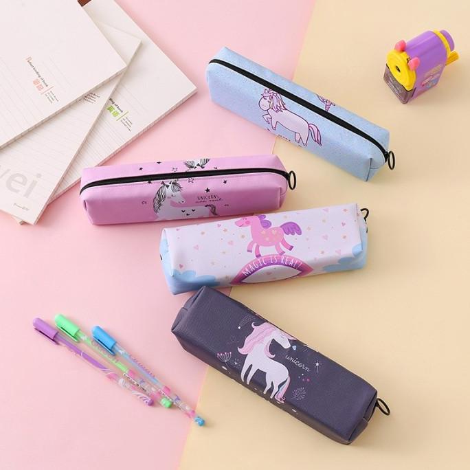 

Tempat Pensil Unicorn Anak Sekolah Tepak Pencil Case Pink Cewek Peremp