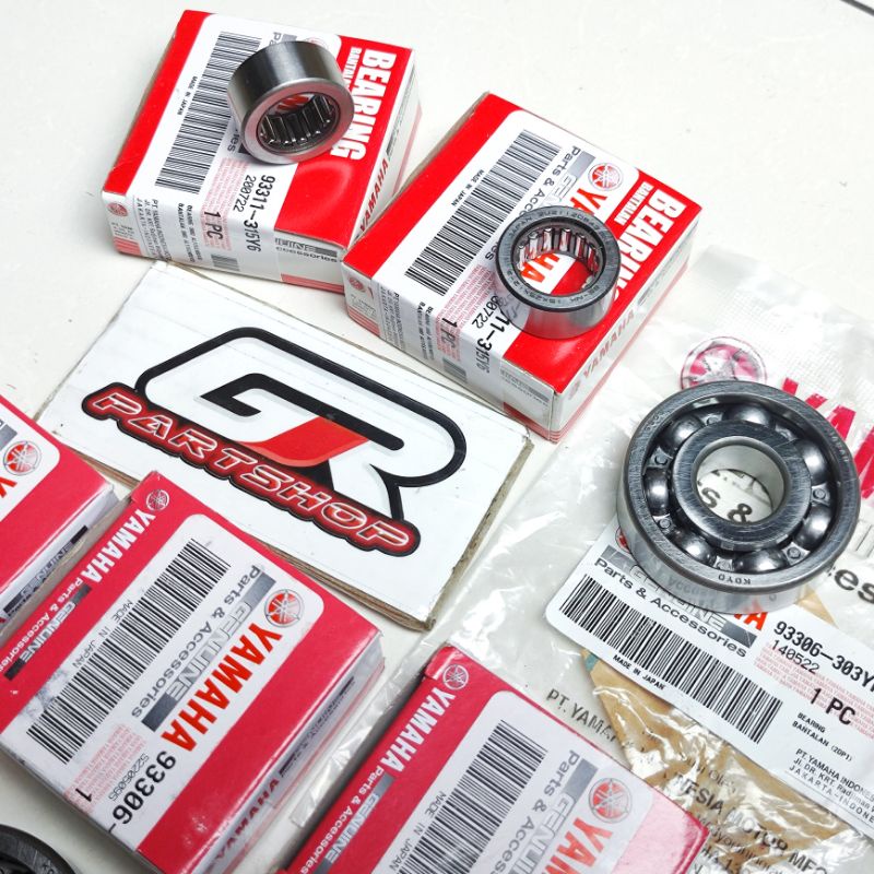 bearing set japan kruk as rasio rx king ori ygp rxking rx-king crankshaft bandul bering klaher laher lahar laker gir gear original yamaha