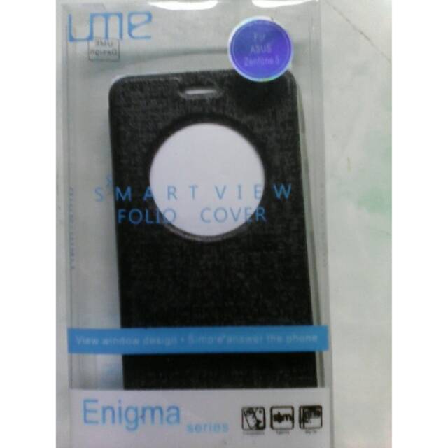 Leather case flip cover view original ume asus zenfone 5