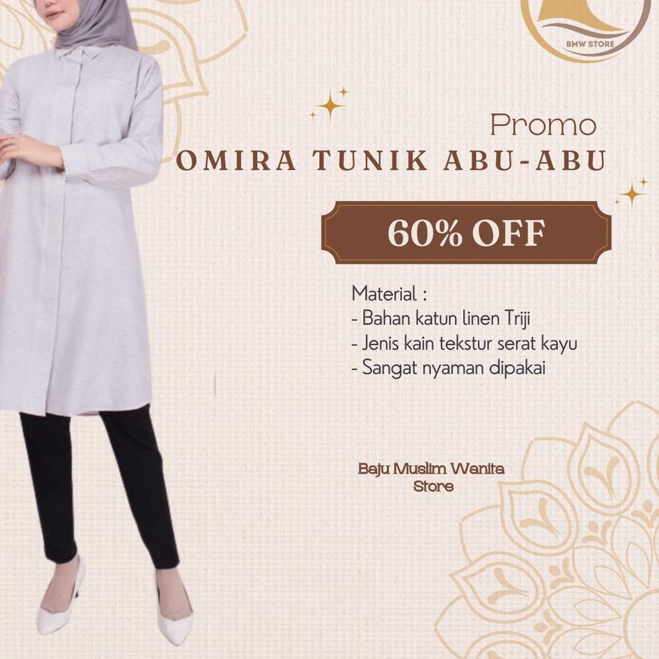 Coba dilihat Baju Setelan Atasan Muslim Tunik Cewek Kekinian Lengan Panjang Bahan Katun Import Korea
