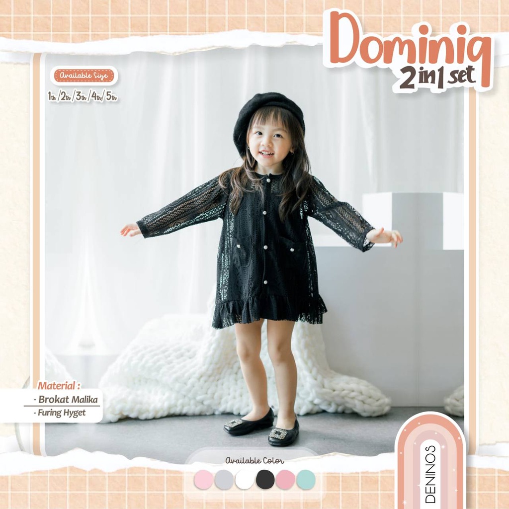 Brokat anak DOMINIQ 2in1 by DENINOS