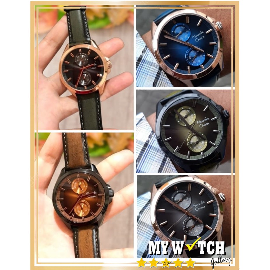 Jam Tangan Alexandre Christie / Alexander Pria AC 6573 MF Original Diameter 4,2 cm