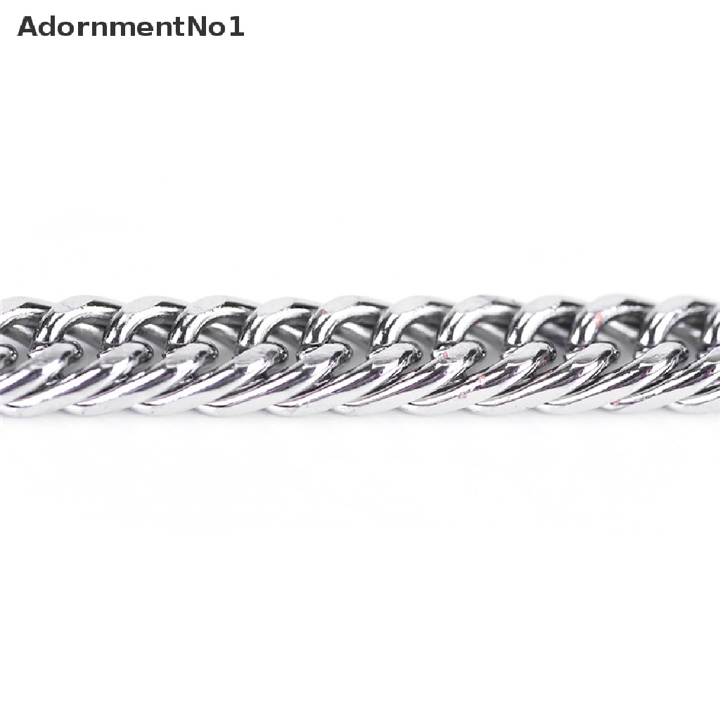 (AdornmentNo1) Gelang Tangan Rantai Bahan Stainless Steel Gaya Punk Untuk Pria