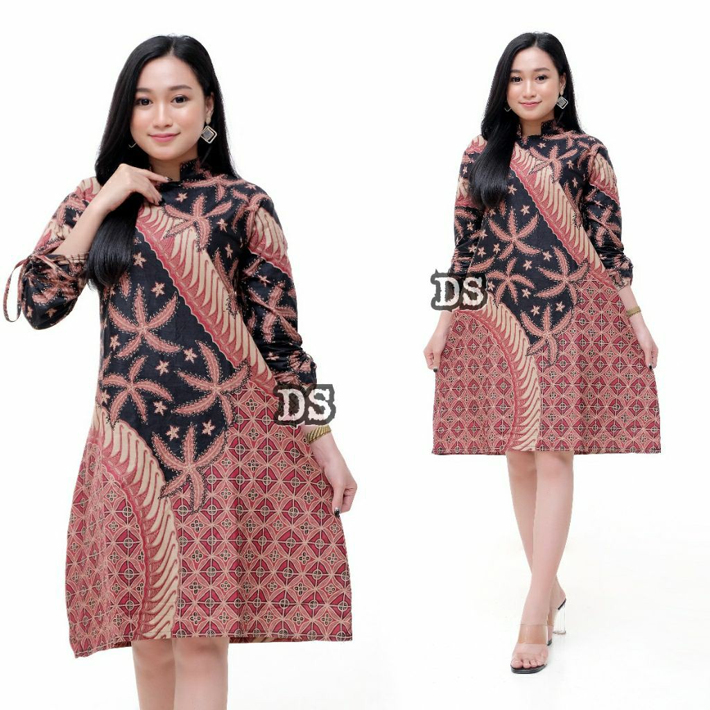 Tunik Batik Motif Seragam Batik Dianputri Baju Batik Wanita