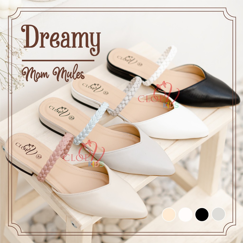 CLOEVKIDS - Flat shoes mules wanita Dreamy