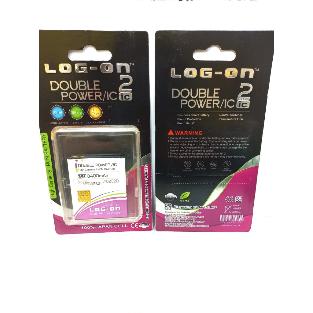 SULTAN  BATERAI LOG-ONN SAMSUNG CORE 1 i8262 i8260 DOUBLE POWER BATRE LOGONN BATTERY