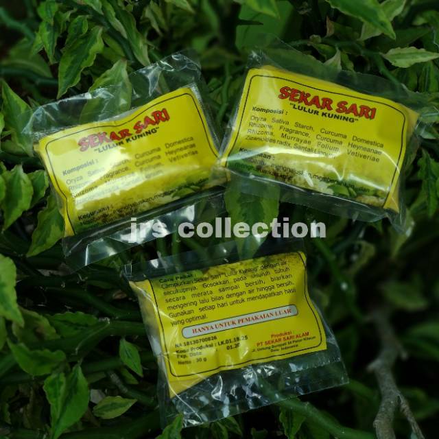 (35gram) Lulur Kuning Jasmine Greentea Putih Penganten Temanten Manten Sekar Sari Pemutih Badan 30gram