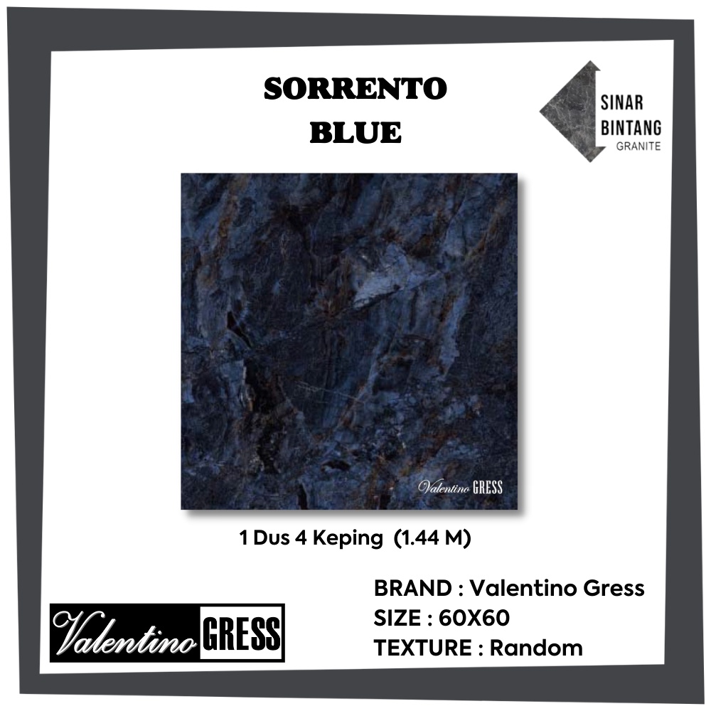 Granit 60 X 60 | Granit Lantai Sorento Blue VALENTINO GRESS