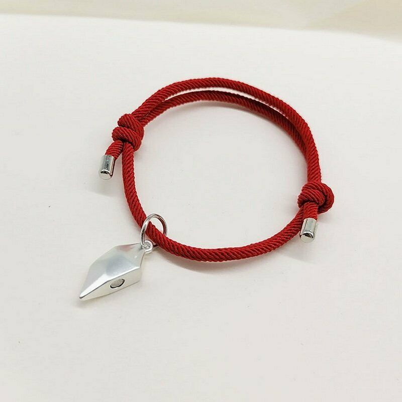 2pcs Gelang Batu Magnetik Bentuk Hati Untuk Wanita