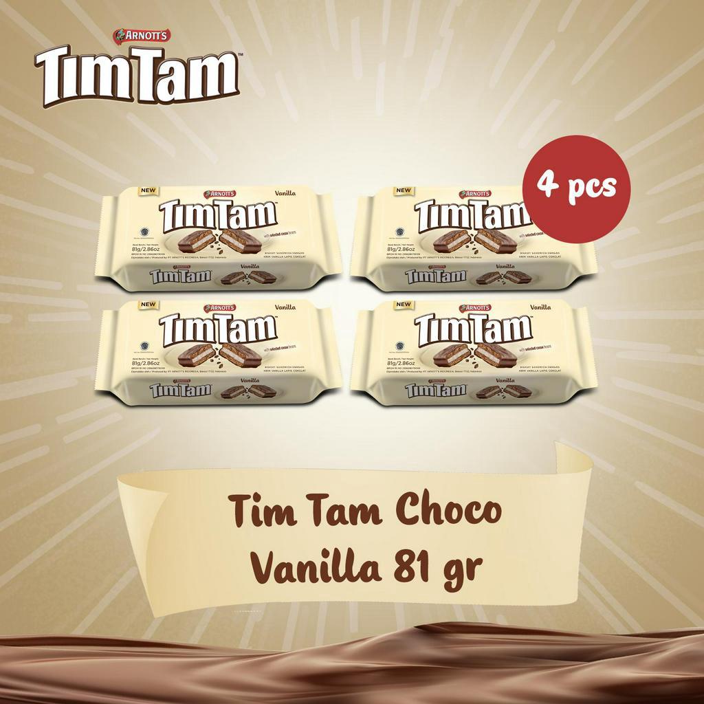 

Tim Tam Choco Vanilla 81 gr 4 pcs