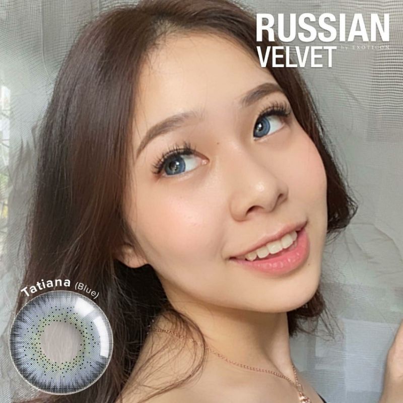 Softlens X2 RUSSIAN VELVET 14.5 MM TATIANA BLUE MINUS -0.50 S.D -6.00