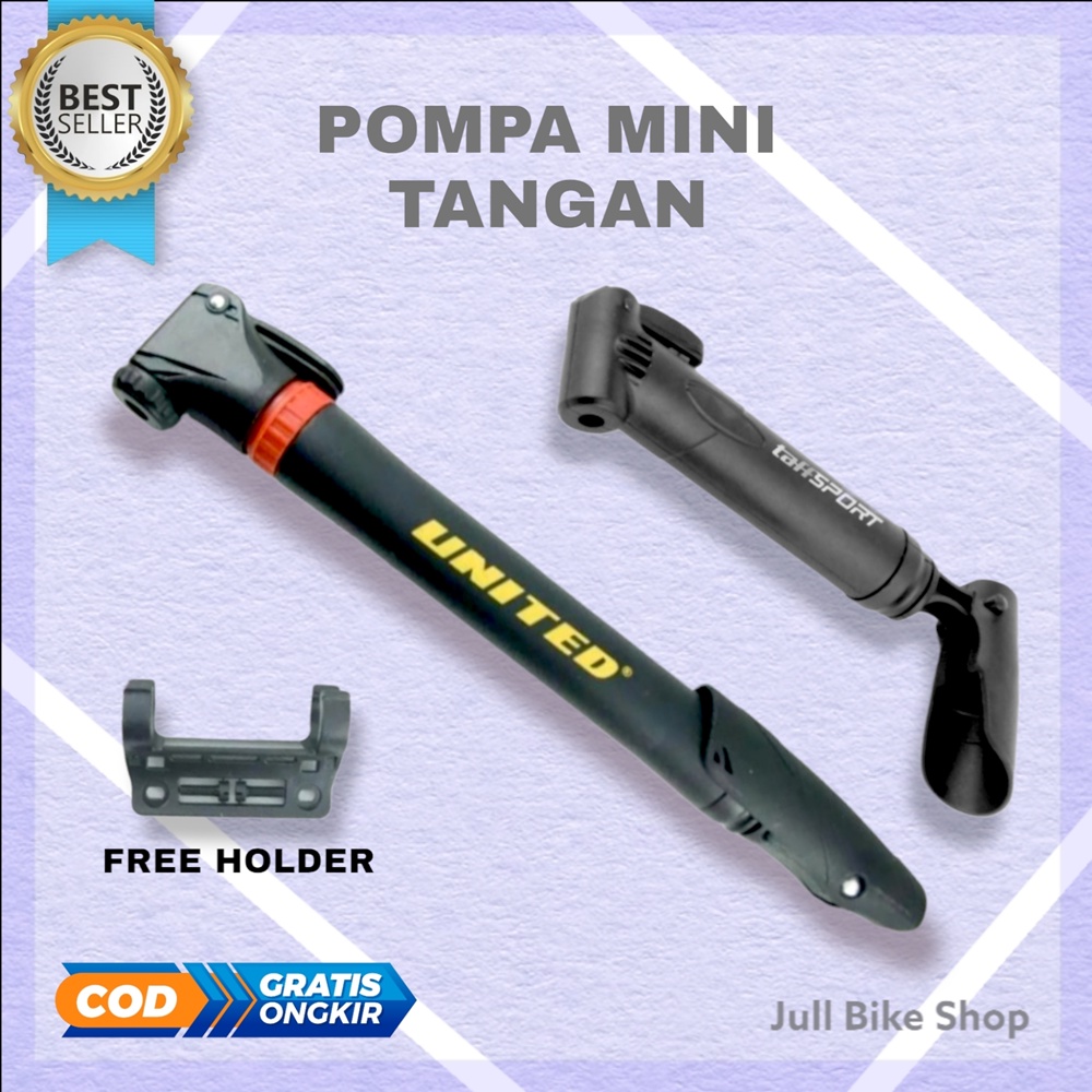 pompa mini united cmp 004 sepeda pump hand kecil tangan taffsport smal