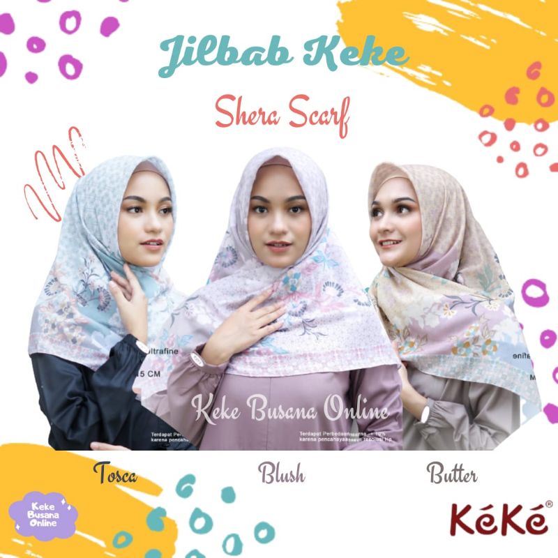 Jilbab Segiempat Keke ~ Shera Scarf ~