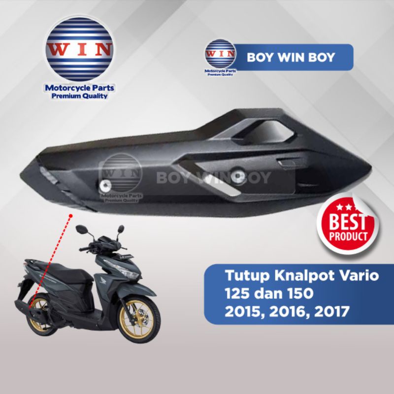 TUTUP KNALPOT HONDA VARIO 150 VARIO 125  2015 2016 2017 OLD