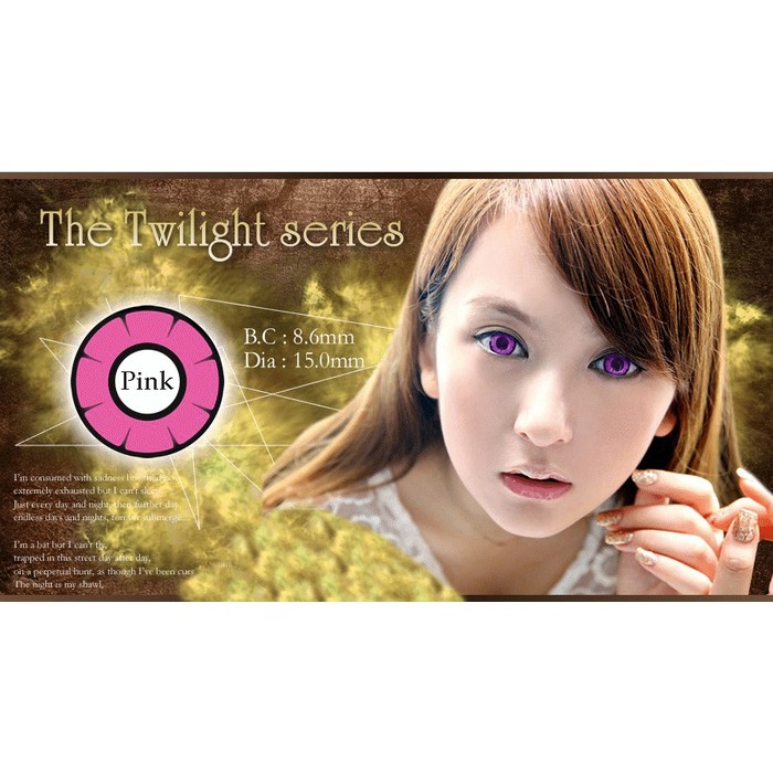 Softlens Twilight Animasi Pink Merah Muda