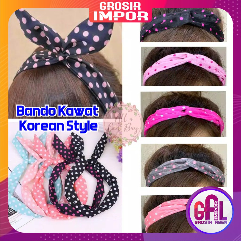 Bando Kawat Bludru Korean Style Import Best Seller