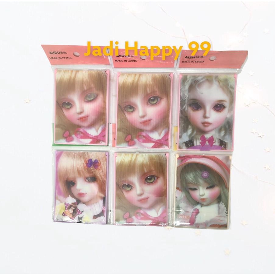 CERMIN LIPAT AIShU PANJANG 9.3 CM MATANYA BISA BERGERAK / CERMIN SAKU AIShU  / KACA LIPAT KECIL / KA