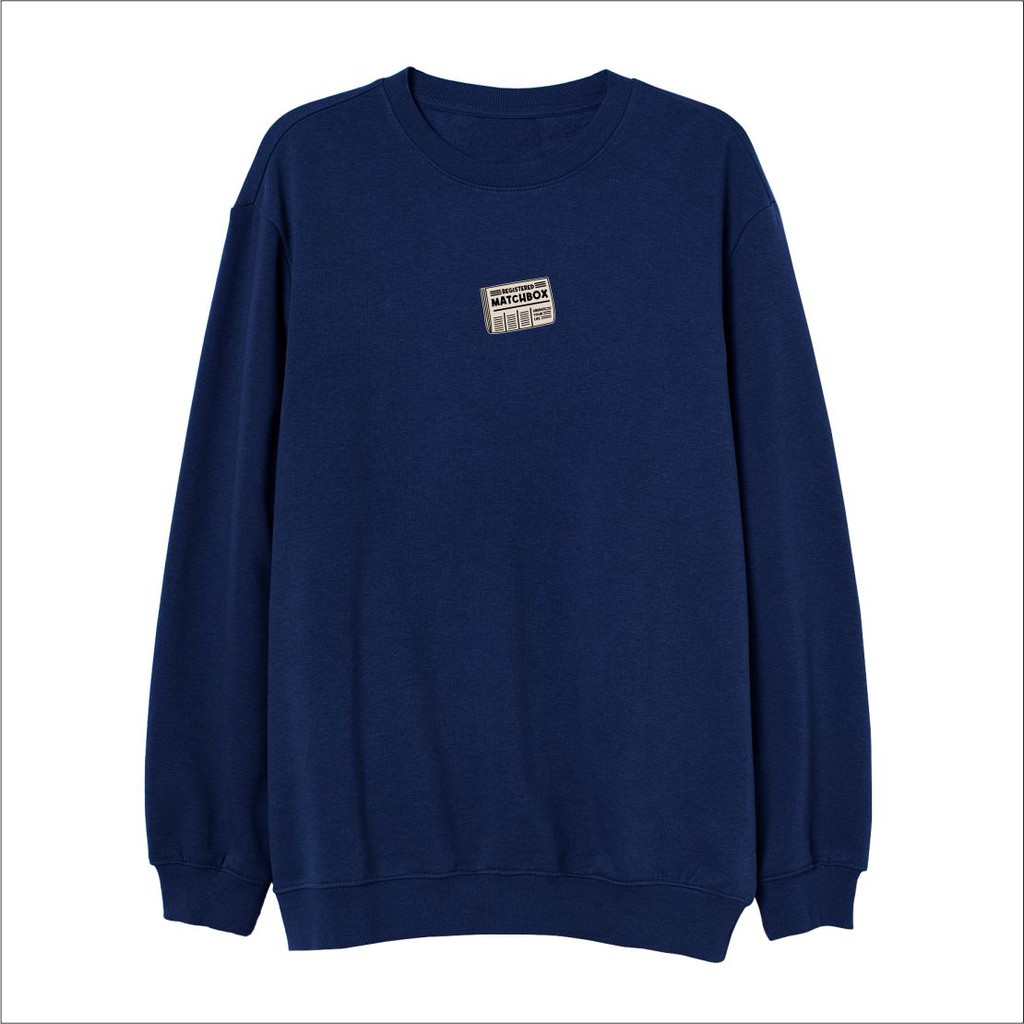 sweater pria distro / sweater crewneck pria / sweater crewneck murah motif simple - unisex [COD]