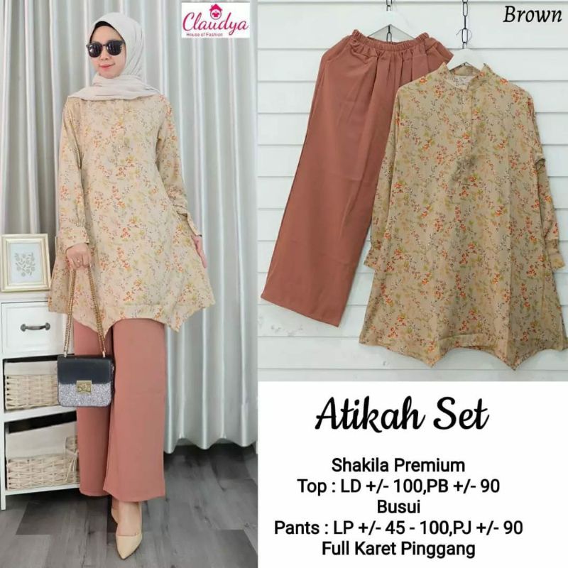 ATIKAH SET SETCEL SHAKILAH ORI CLAUDYA KEKINIAN