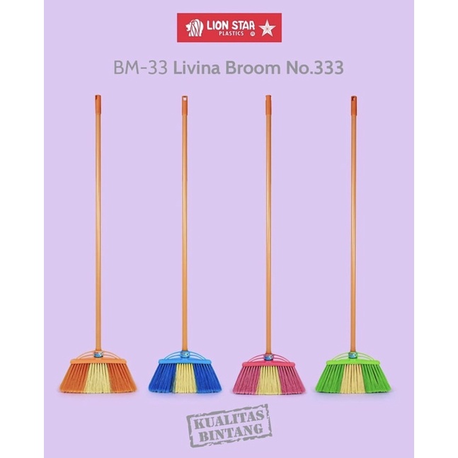 SAPU LION STAR BM - 33 LIVINA BROOM / SAPU PLASTIK BERKUALITAS